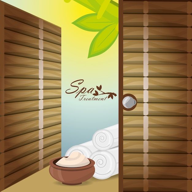 spa with message product and towels