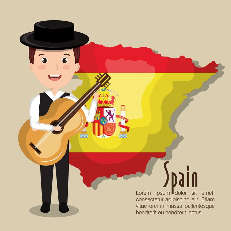 Vector spaanse cultuur iconen geïsoleerde pictogram ontwerp