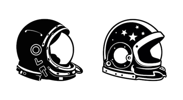 Space Age Helmet Vector