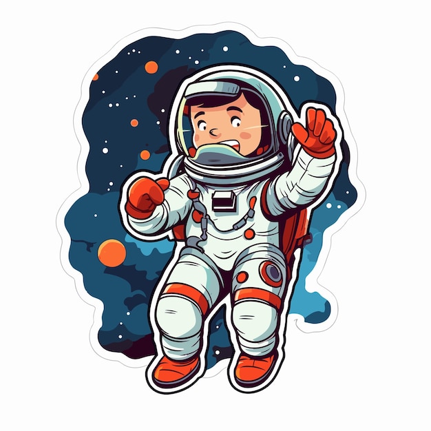 Space astronaut illustration