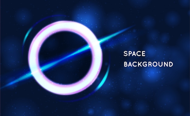 Vector space background. black hole