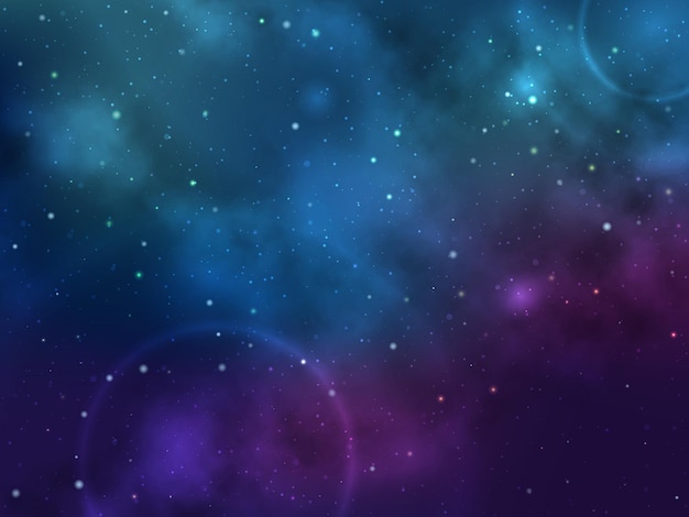 Space background with nebula and stars 