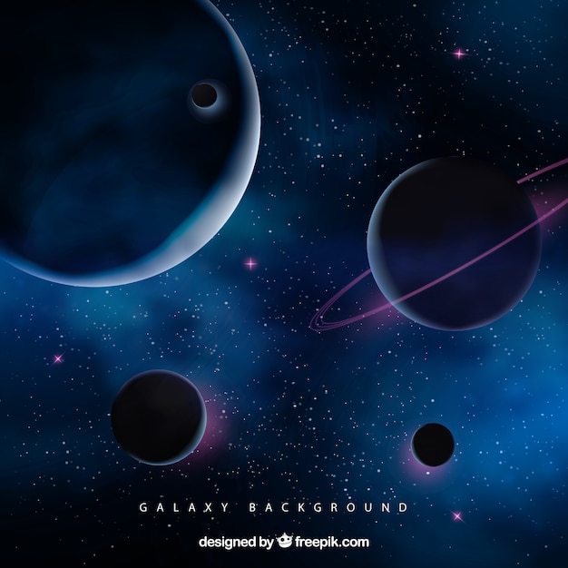 space background with planets