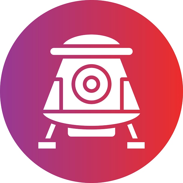 Space Capsule Icon Style