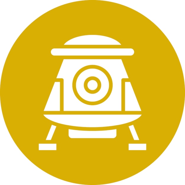 Space Capsule Icon Style