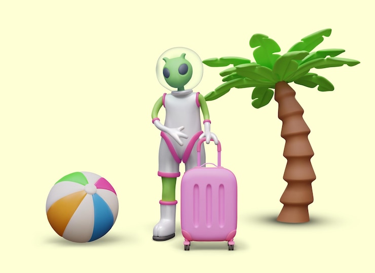 Vector space discounts for vacations advertising banner for travel agency