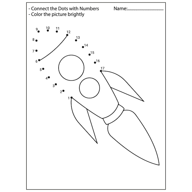 Space Dot To Dot Activity Book для детей