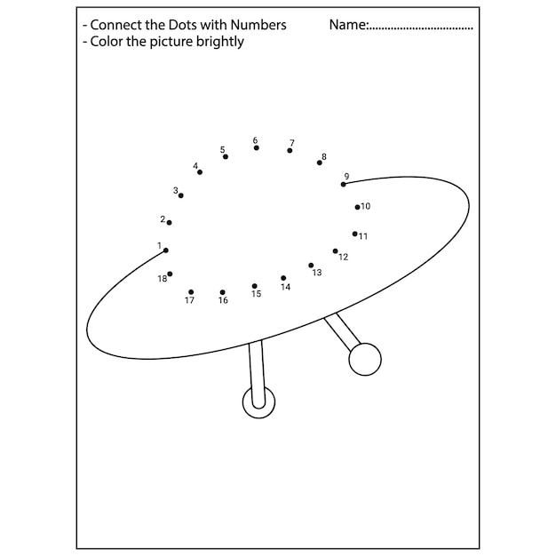 Space Dot To Dot Activity Book For Kids