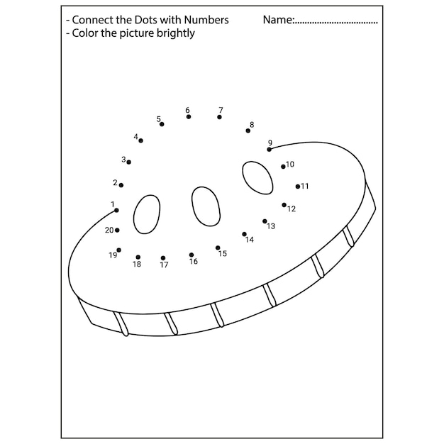 Space dot to dot activity book for kids