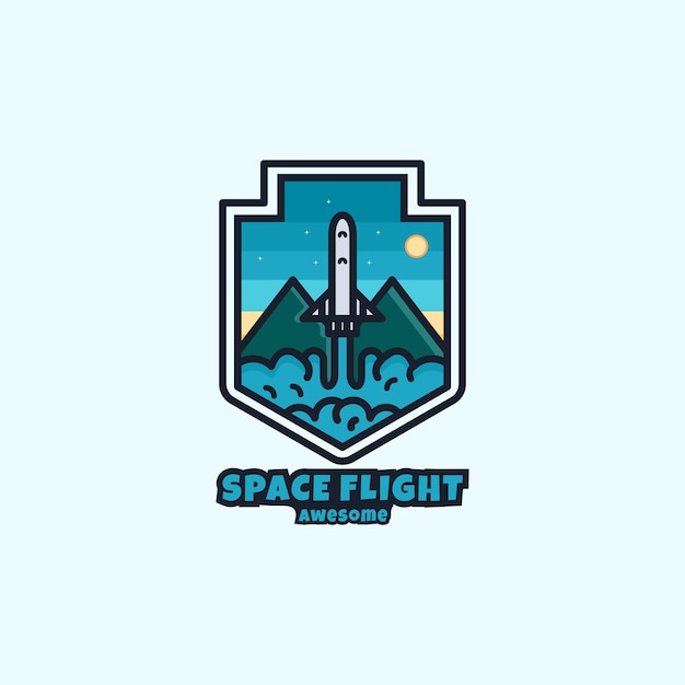 Space flight logo