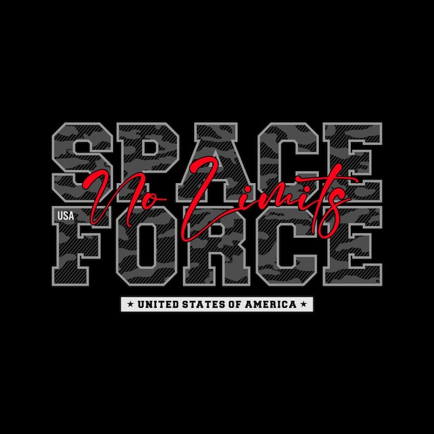 space force illustration typography.for perfect  t shirt