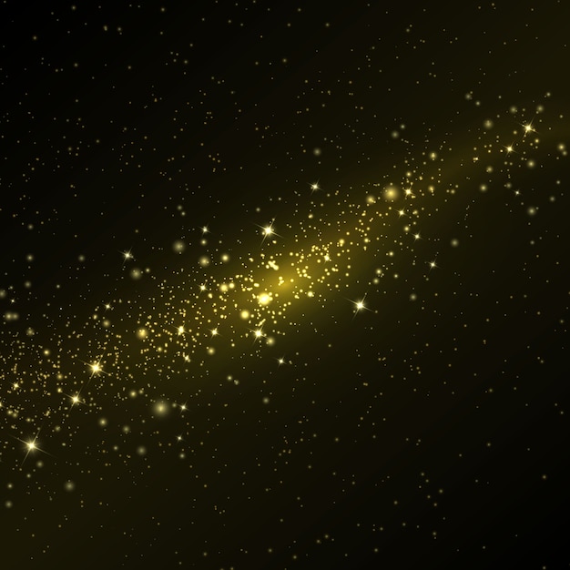 Vector space galaxy background with stars