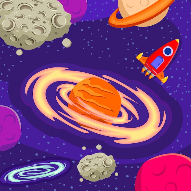 Space galaxy element background 