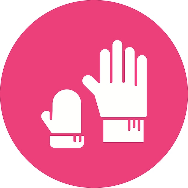 Vector space gloves vector icon can be used for space technology iconset