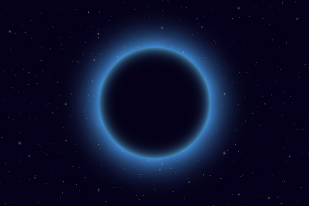 Vector space glow light background.