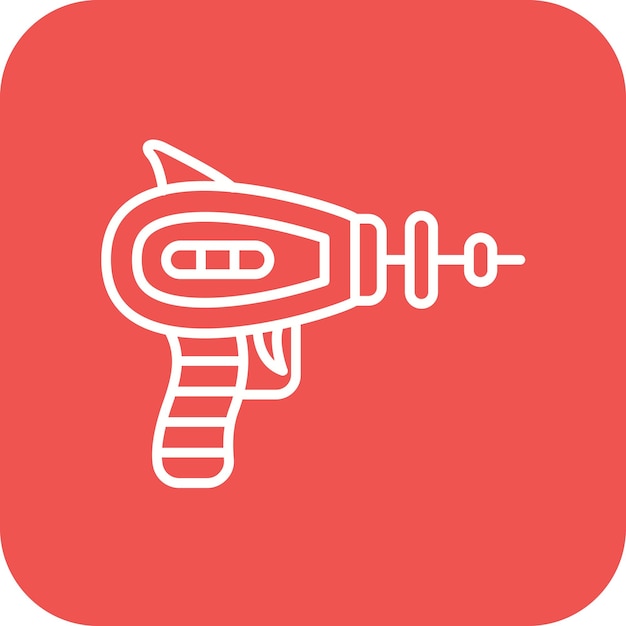 Space Gun vector icon Can be used for Space Technology iconset