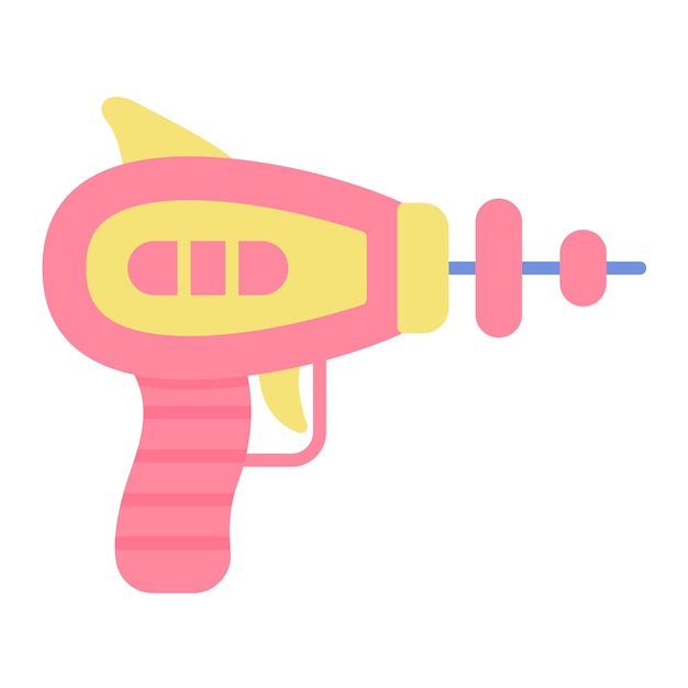 Vector space gun vector illustration style