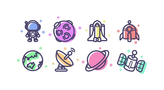 Spazio icon set