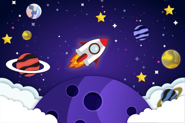 Space landing page template