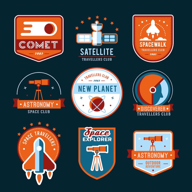 Vector space logo collection