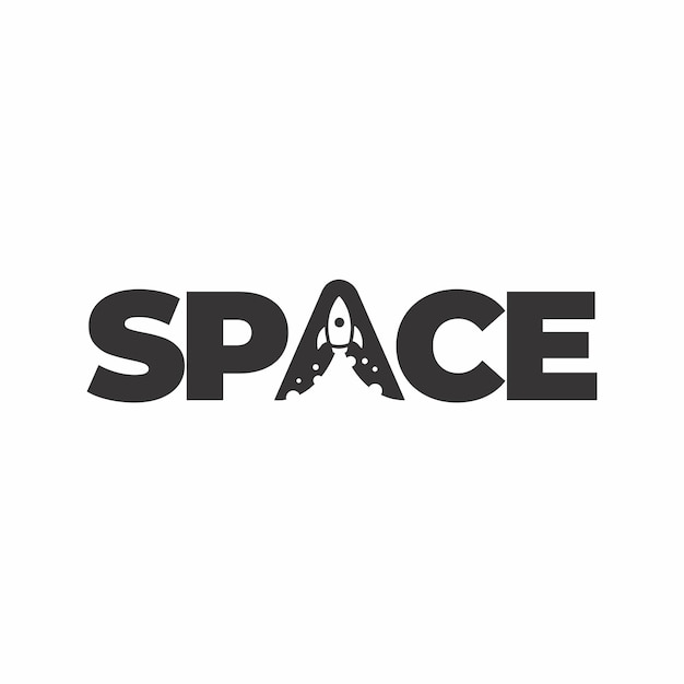 Vector space logo design