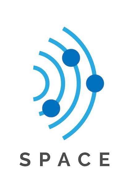 Vector space logo illustration design