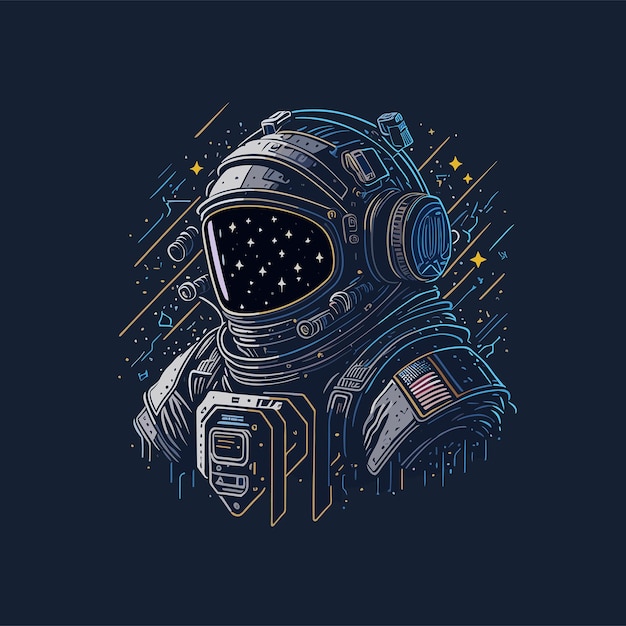 Space Men Vector Art