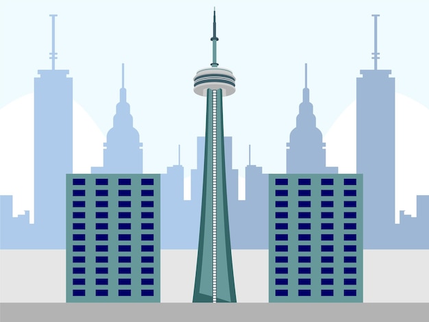Space Needle Concept Illustratie Stijlvol en mooi
