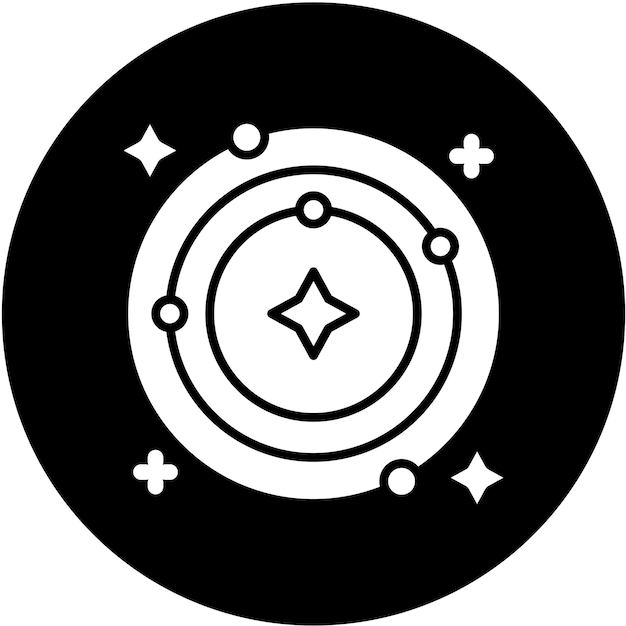 벡터 space orbit icon style