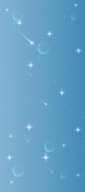 Space and planet background with stars