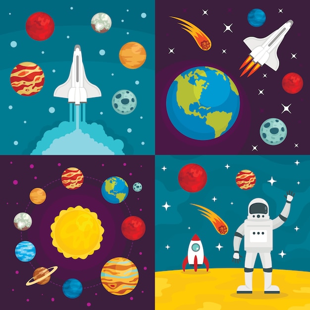 Space planets backgrounds