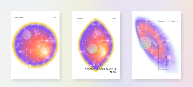 Space poster with galaxy universe shapes and stars