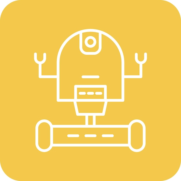 Space Robot icon vector image Can be used for Space Technology