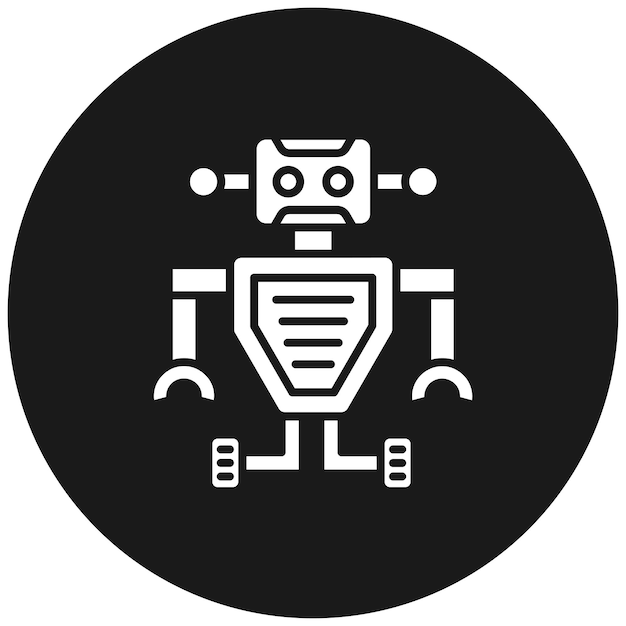 Space Robot vector icoon Kan worden gebruikt voor Space Technology iconset
