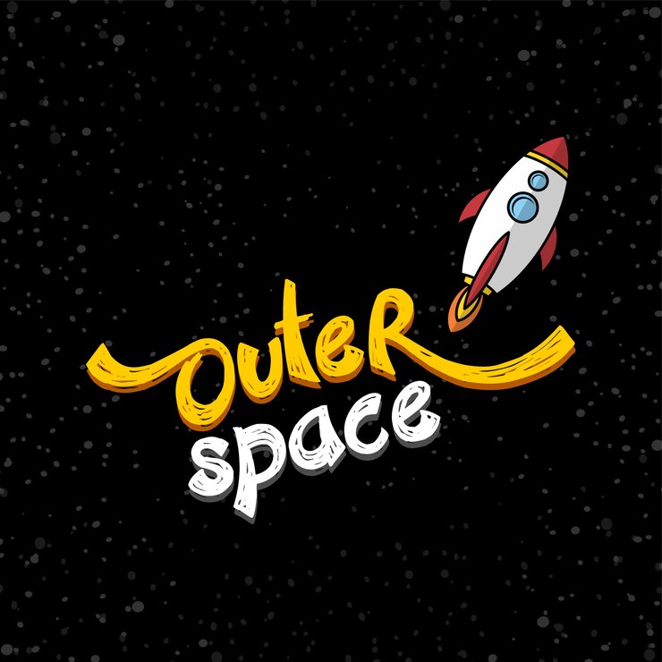 Vector space rocket shuttle vector art