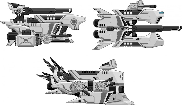 Space ship game sprites