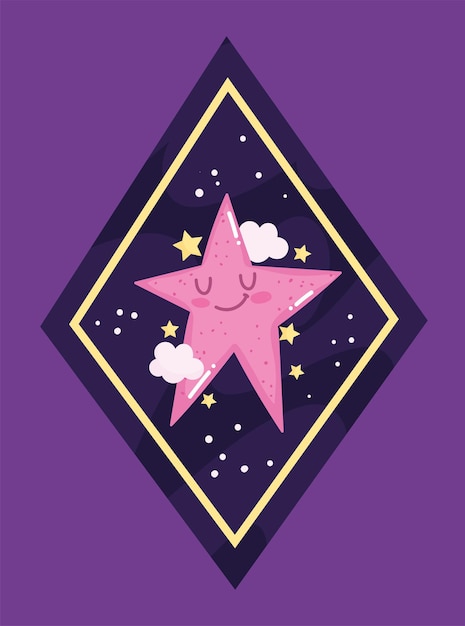 Space star-badge