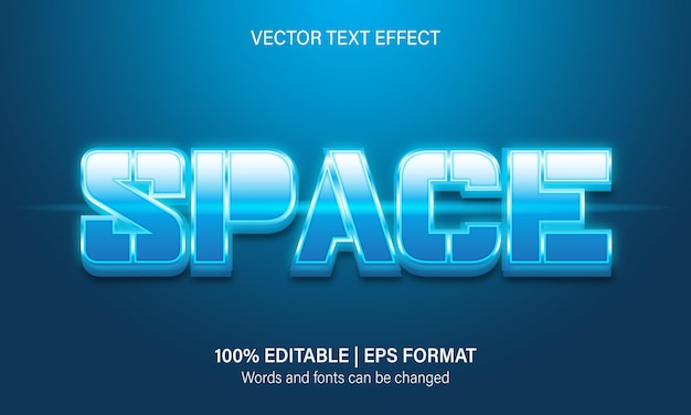 Space text effect