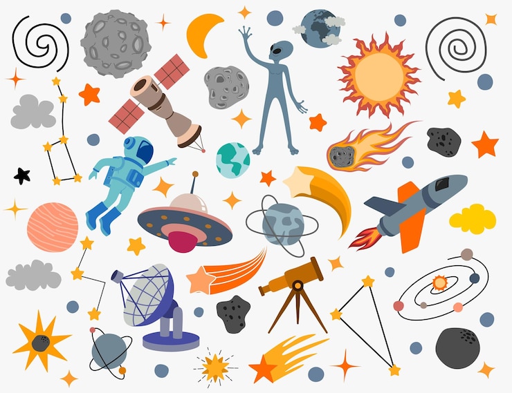 Vector 孤立した色の宇宙宇宙