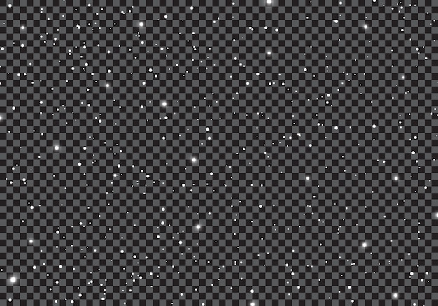 Space with stars universe on transparent background.