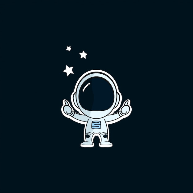 Vector spaceman logo