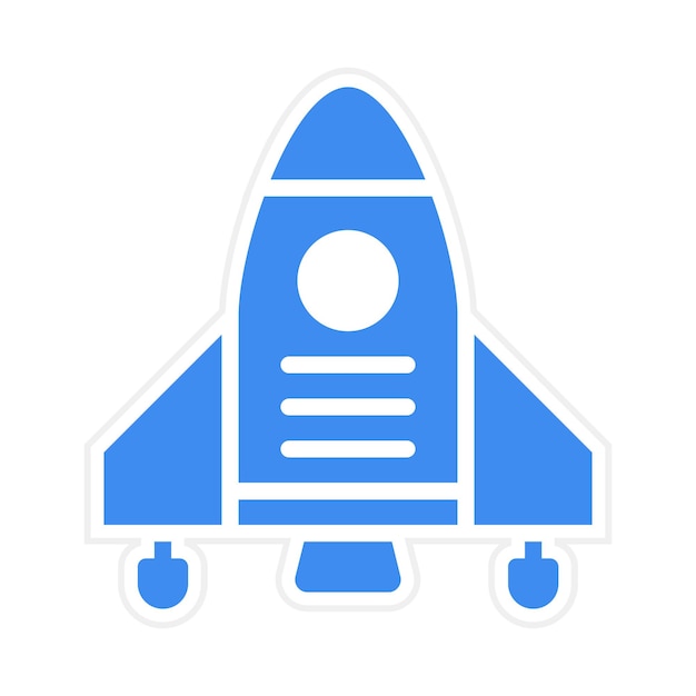 Vector spaceship icon vector image can be used for science fiction