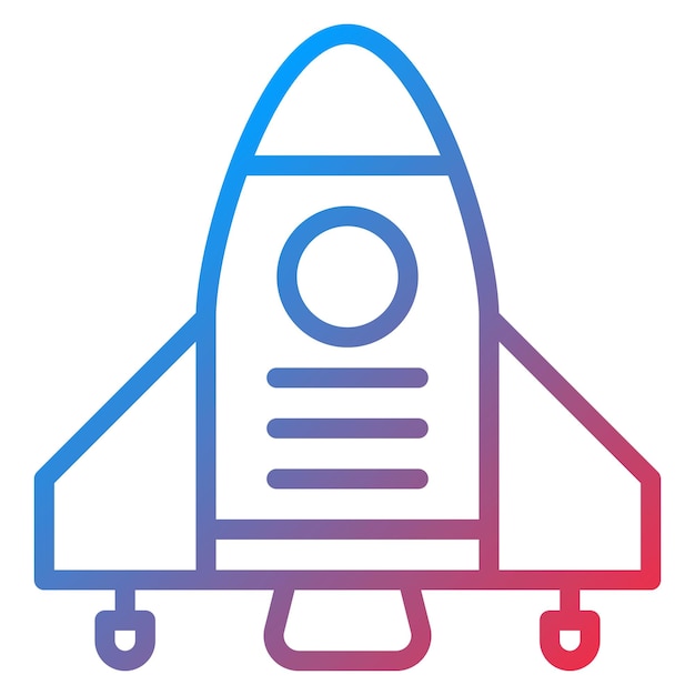 Vector spaceship icon vector image can be used for science fiction