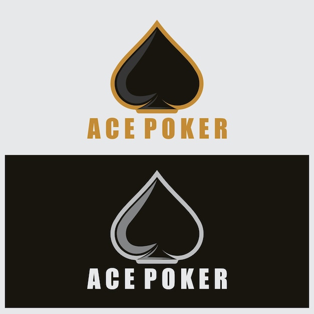 Spade ace for poker icon vector illustration template design