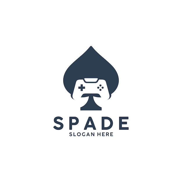 Spade, gioco, modello di logo