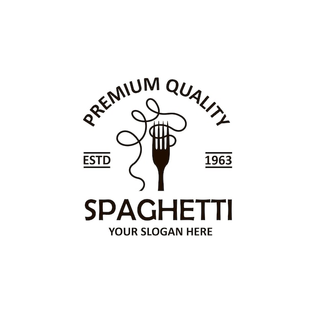 spaghetti pasta emblem