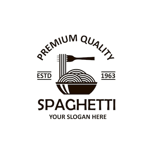 spaghetti pasta emblem