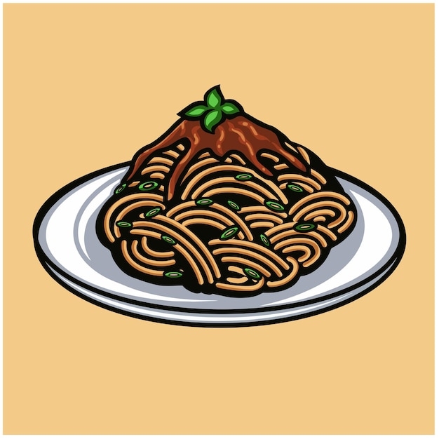 Vettore spaghetti