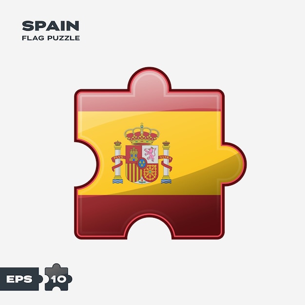 Puzzle della bandiera della spagna