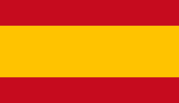 Spain flag simple illustration for independence day or election